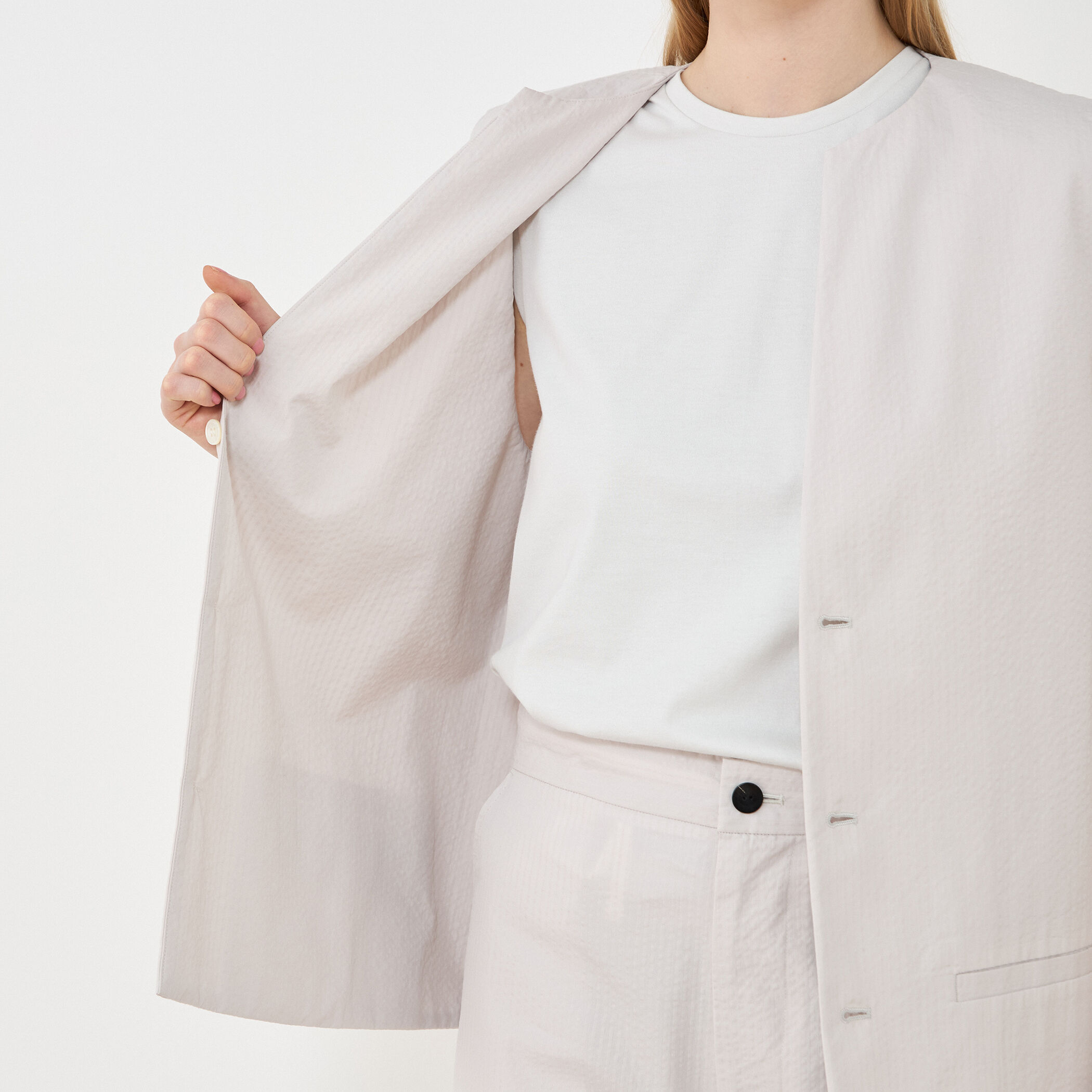 □コットンサッカー ジレ｜トゥモローランド 公式通販