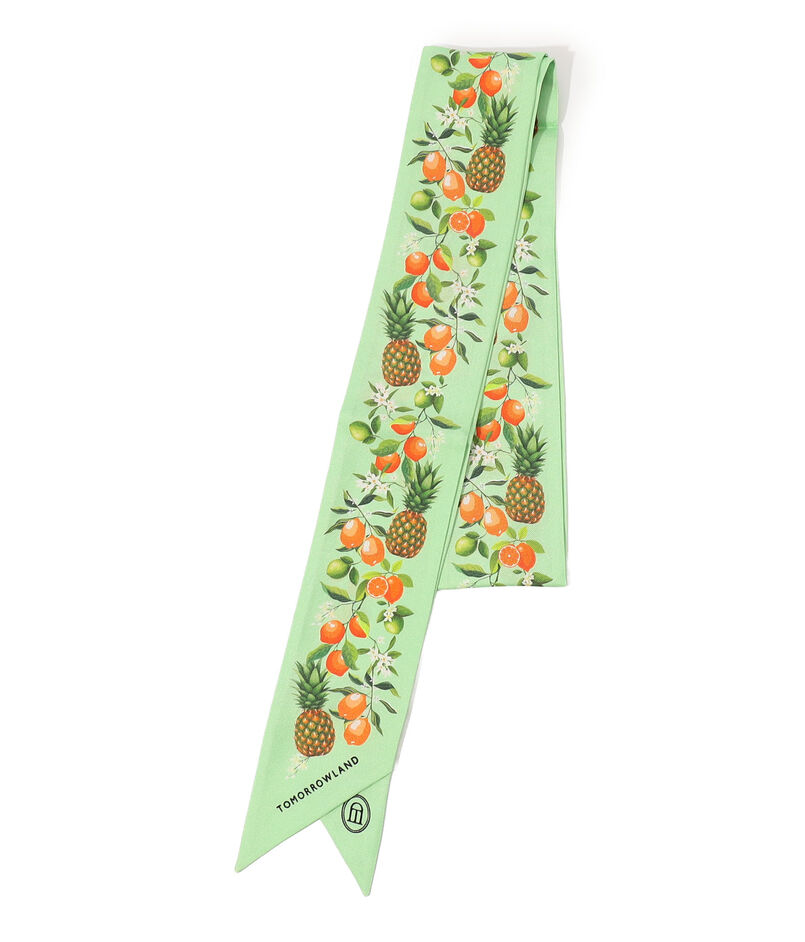 ATELIER TOMORROW FRUITS シルク ボウタイスカーフ