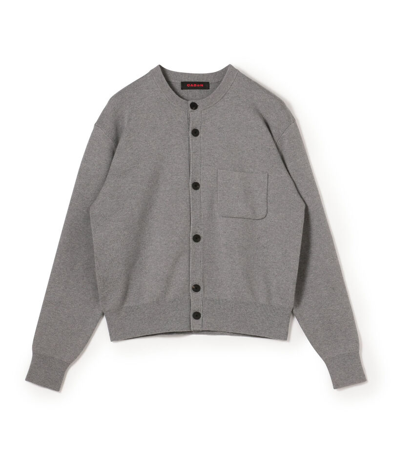 CABaN コットンカシミヤ ポケットクルーネックカーディガン