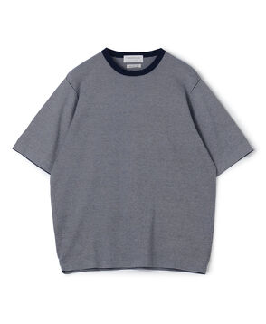 TOMORROWLAND tricot シーアイランドコットン ハーフスリーブクルーネックニット