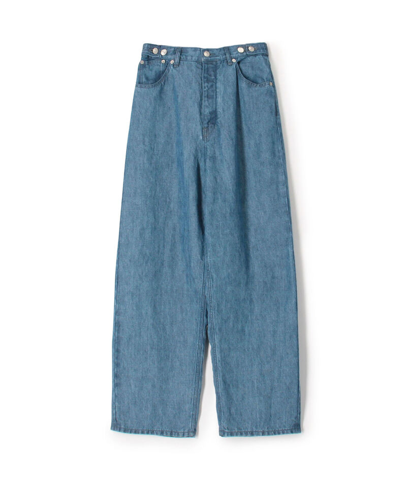 【WEB先行予約】リネンデニム 5ポケットパンツ