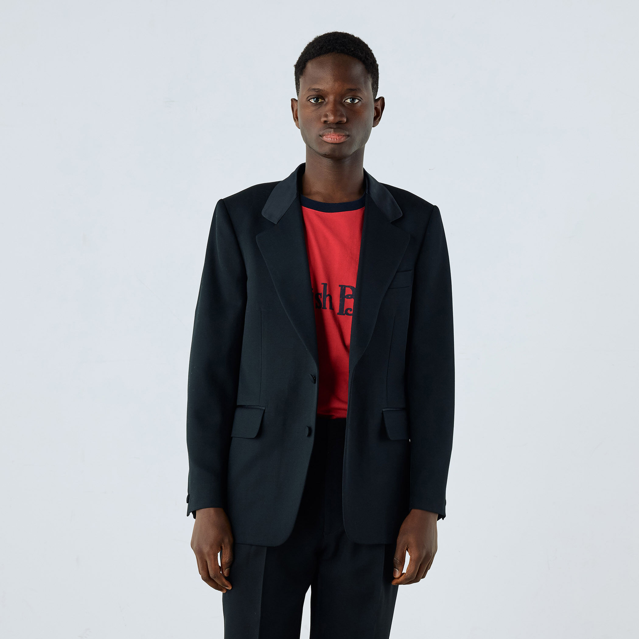 ウール シングルブレステッド2Bジャケット DORMEUIL BARATHEA