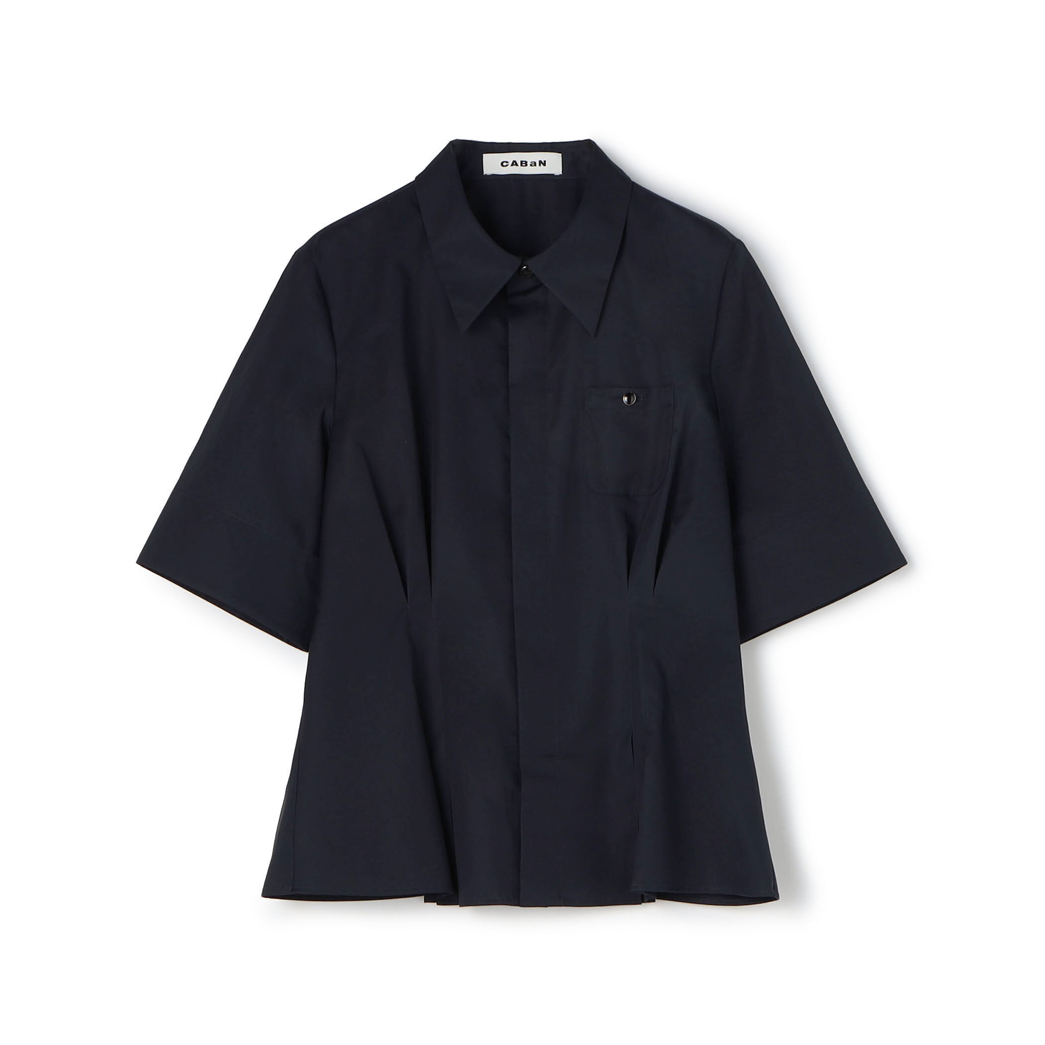 CABAN ブラック 半袖ポロシャツ Fサイズ CABAN ブラック 半袖
