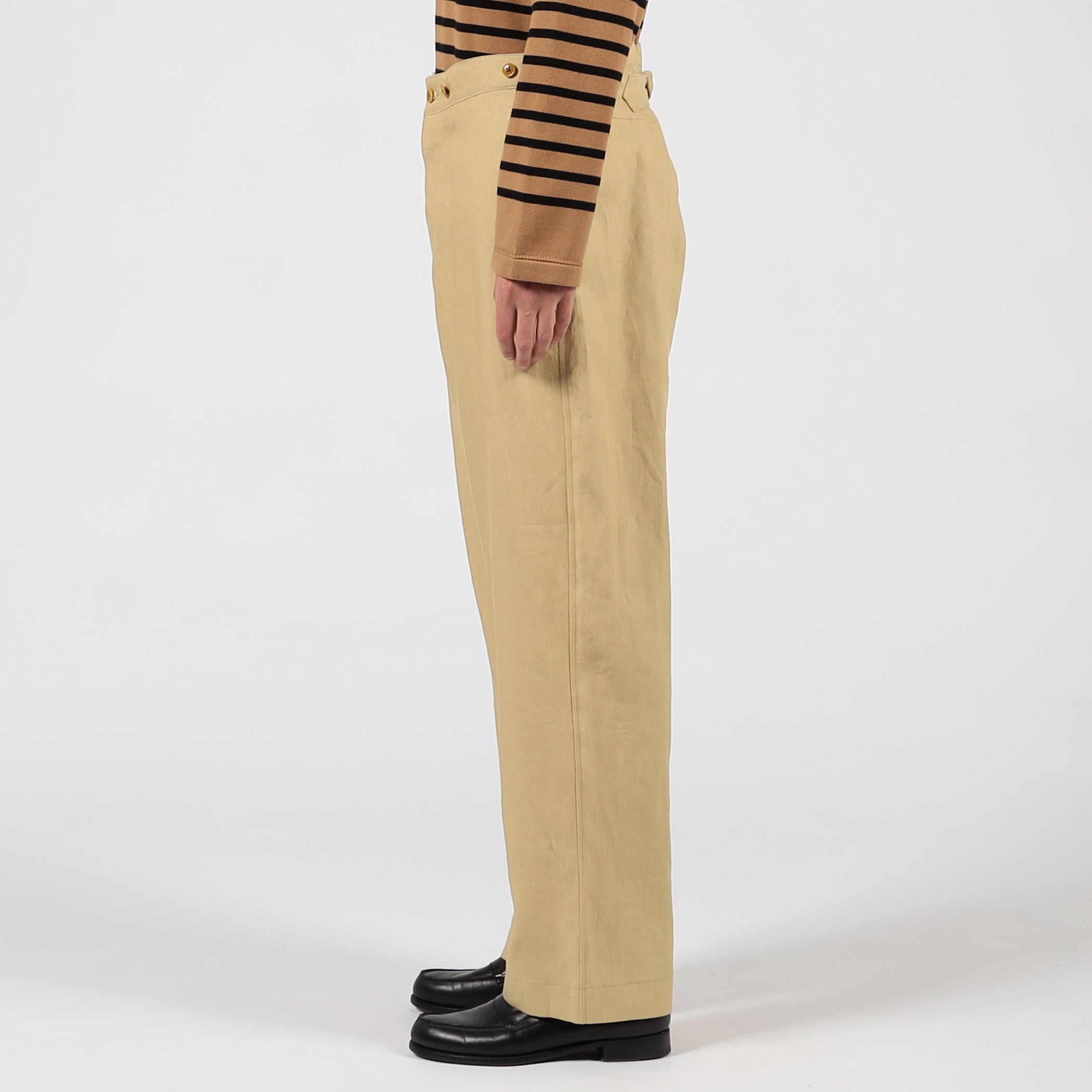 MAATEE&SONS FRENCH WORK PANTS LINEN CAMBUS リネンパンツ