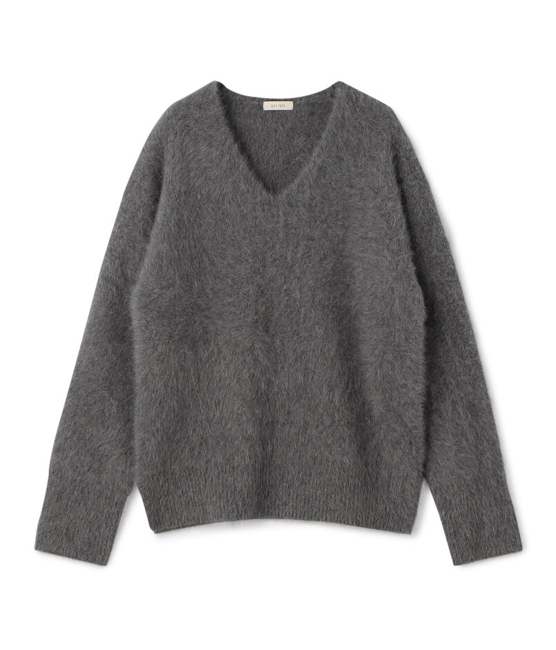 フォックスカシミヤ Vネックプルオーバー