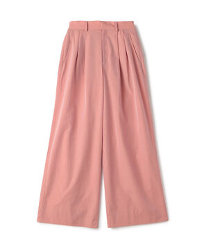 シャトルポプリン 2タックワイドパンツ