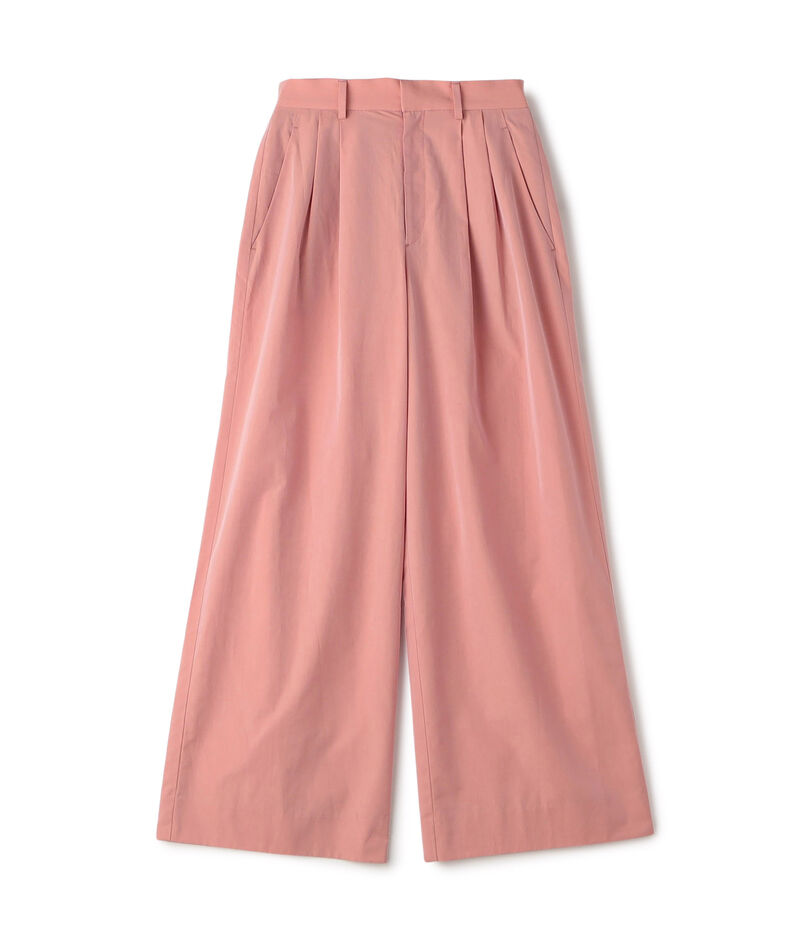 シャトルポプリン 2タックワイドパンツ