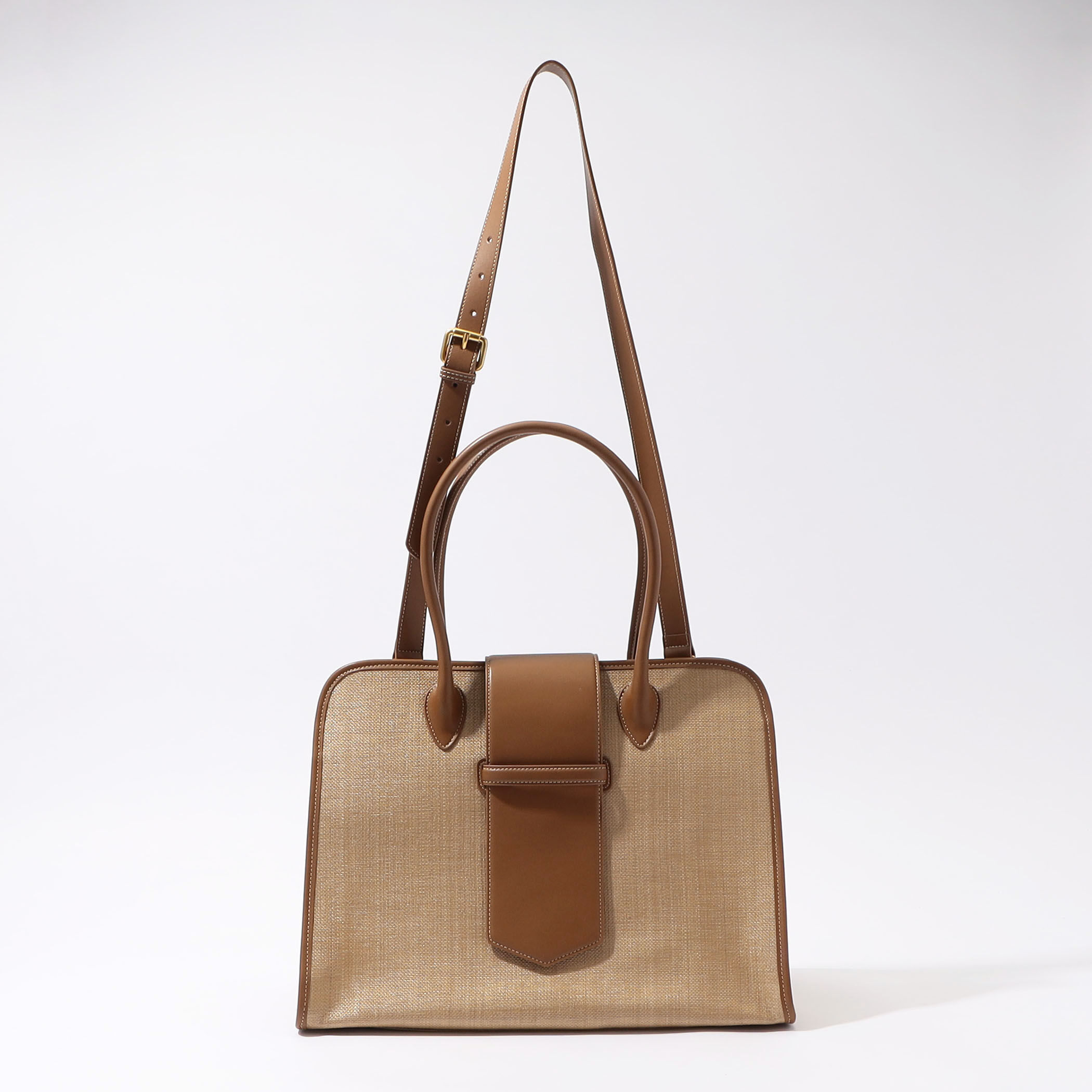 L'Avenir レザーコンビ 2wayボストンバッグ｜トゥモローランド