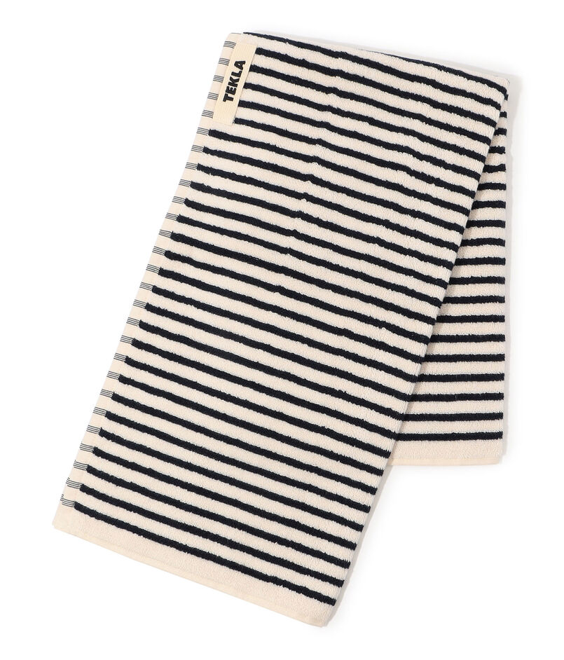 TEKLA オーガニックコットン ストライプハンドタオル