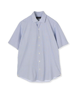 ナイロンポリエステル ワイドスプレッドカラー ハーフスリーブシャツ CANCLINI