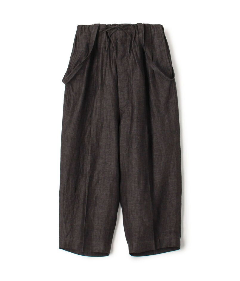 HAVERSACK ATTIRE リネン ワイドテーパード サロペットパンツ HAVERSACK ATTIRE リネン ワイドテーパード サロペットパンツ
