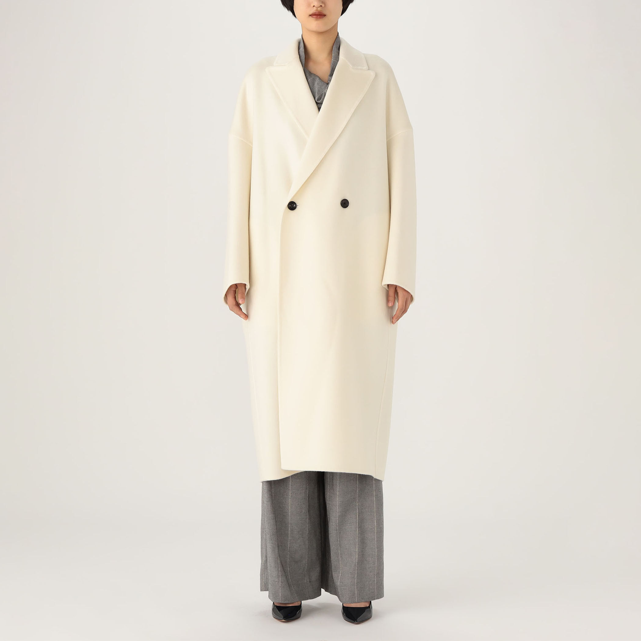 TOMORROWLAND .B ウールカシミヤダブルフェイス ロングコート