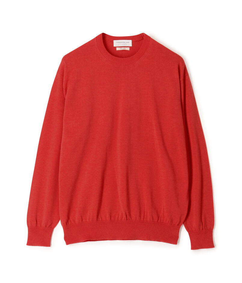 ■TOMORROWLAND tricot ギザコットン クルーネックプルオーバーニット