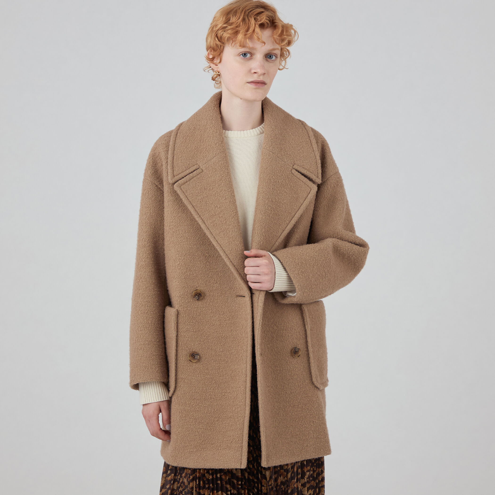 □ブークレーボンディング ダブルブレストコート｜トゥモローランド