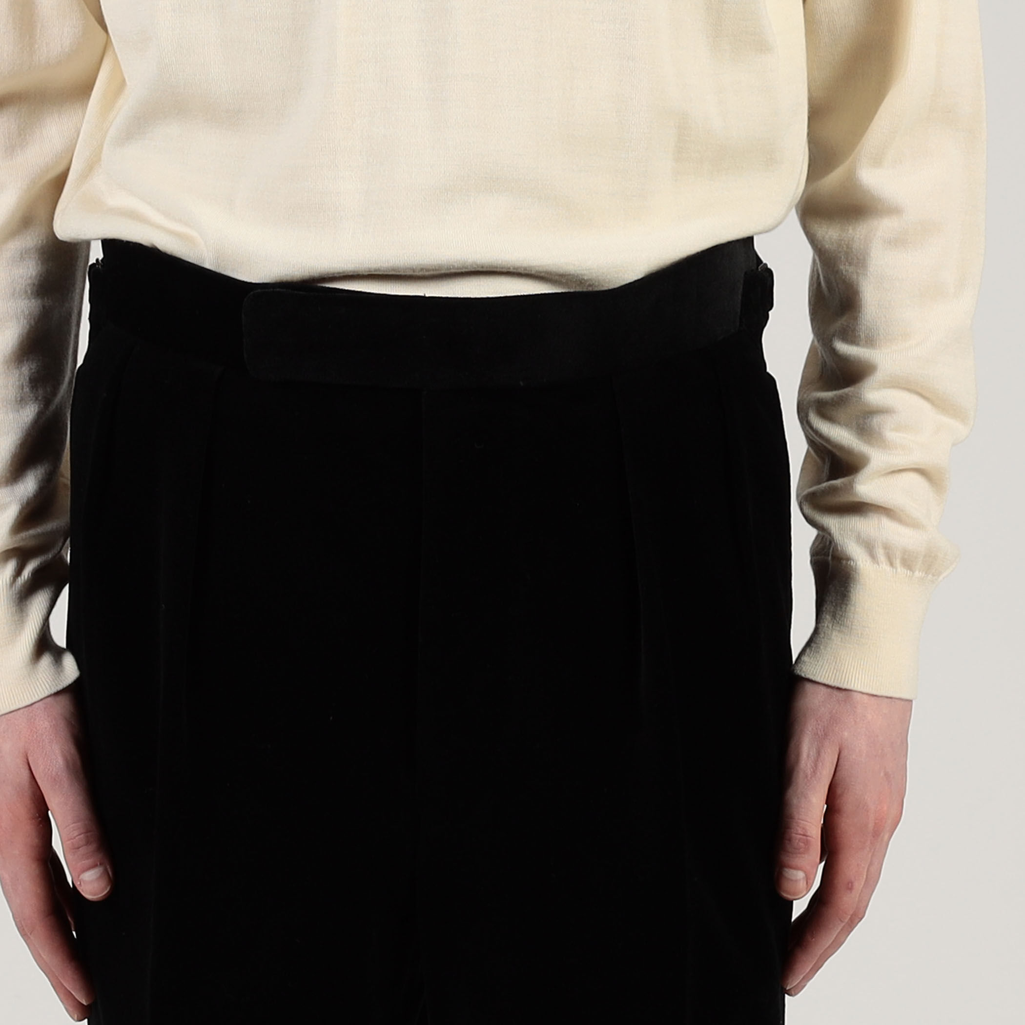 Fumiya Hirano REGENT コットン イン2プリーツトラウザーズ