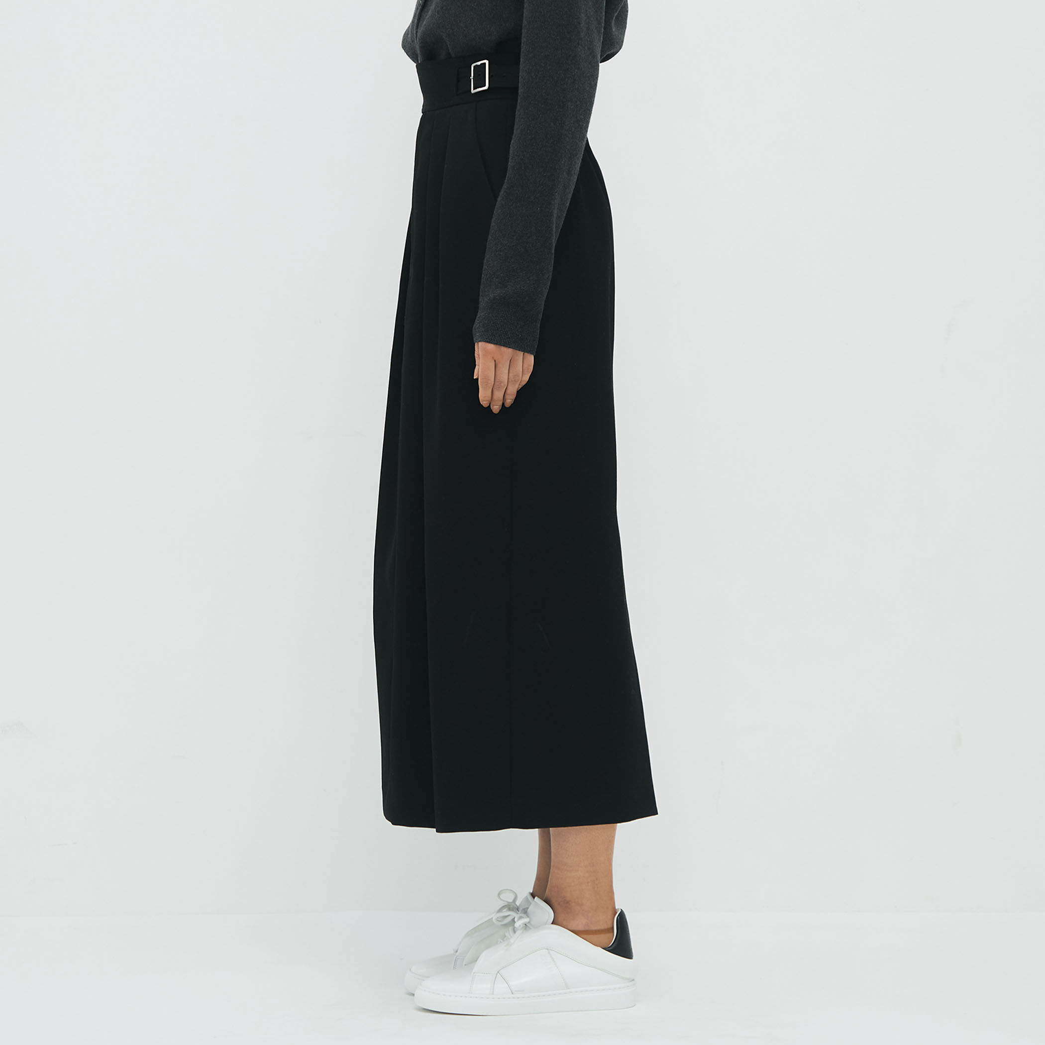 CABaN 巻きスカート ランドスケープジャカード ミディラップスカート