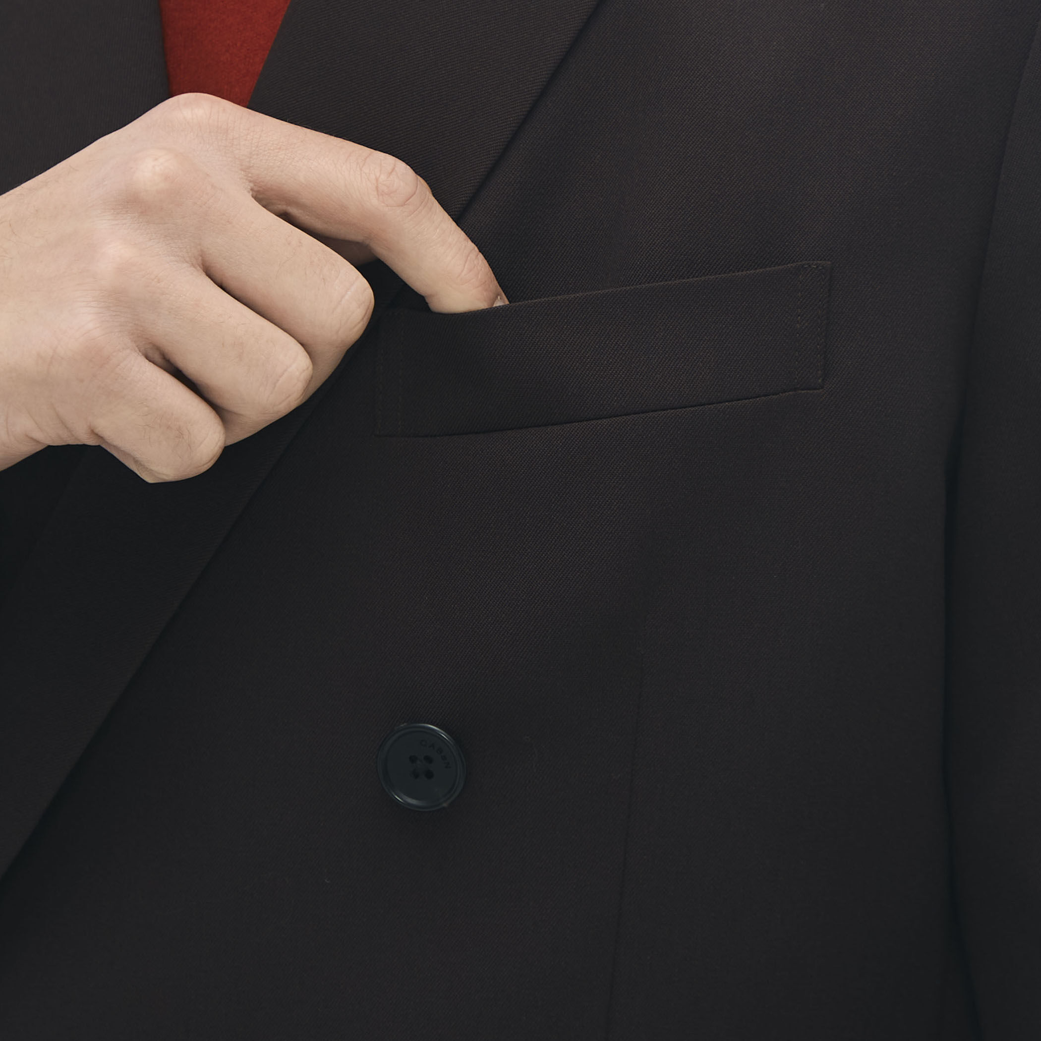 CABaN ライトウールギャバジン ダブルブレストジャケット