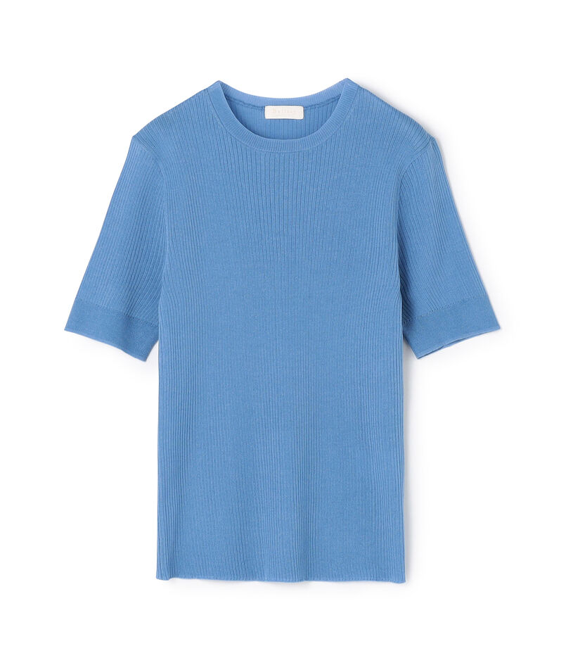 マーセライズドコットン クルーネックプルオーバー