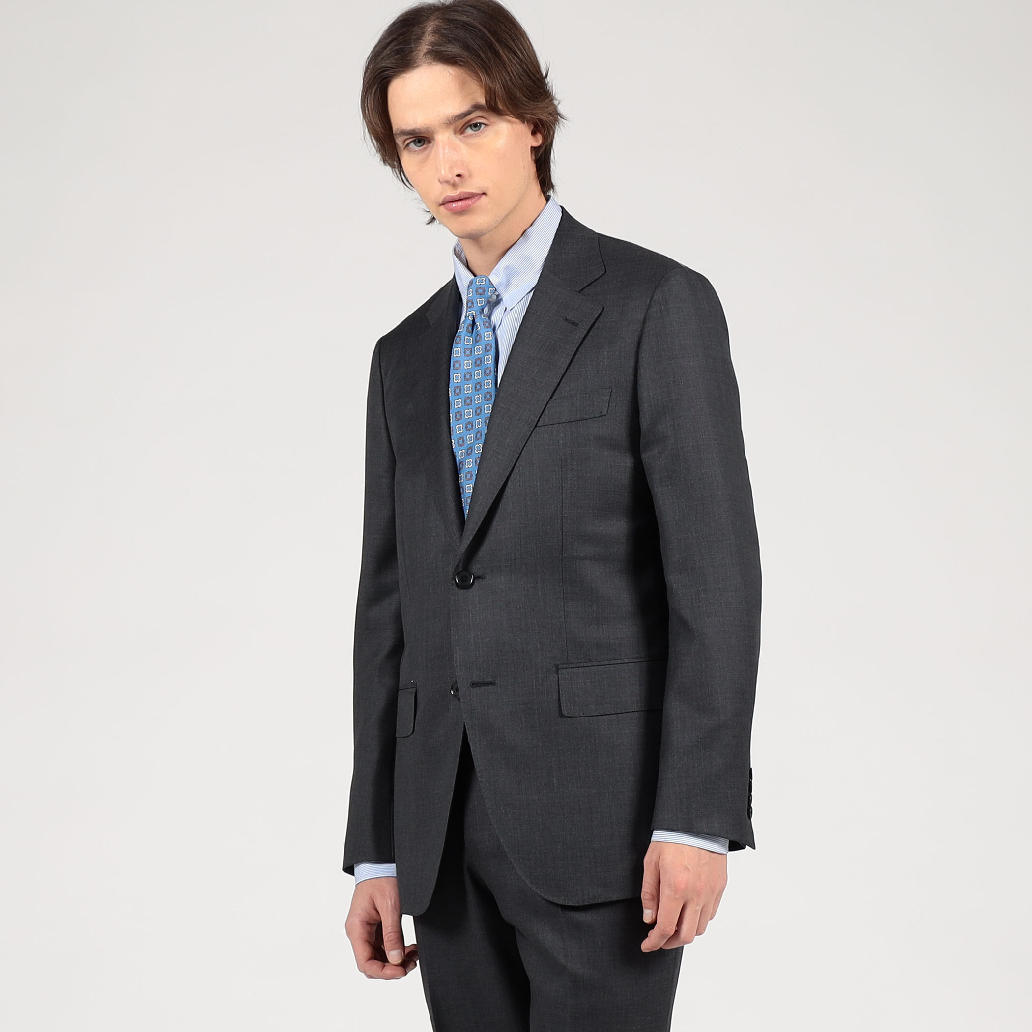 TRAVELLER ウールシルク シングルブレステッド2Bスーツ E.Zegna｜トゥモローランド 公式通販