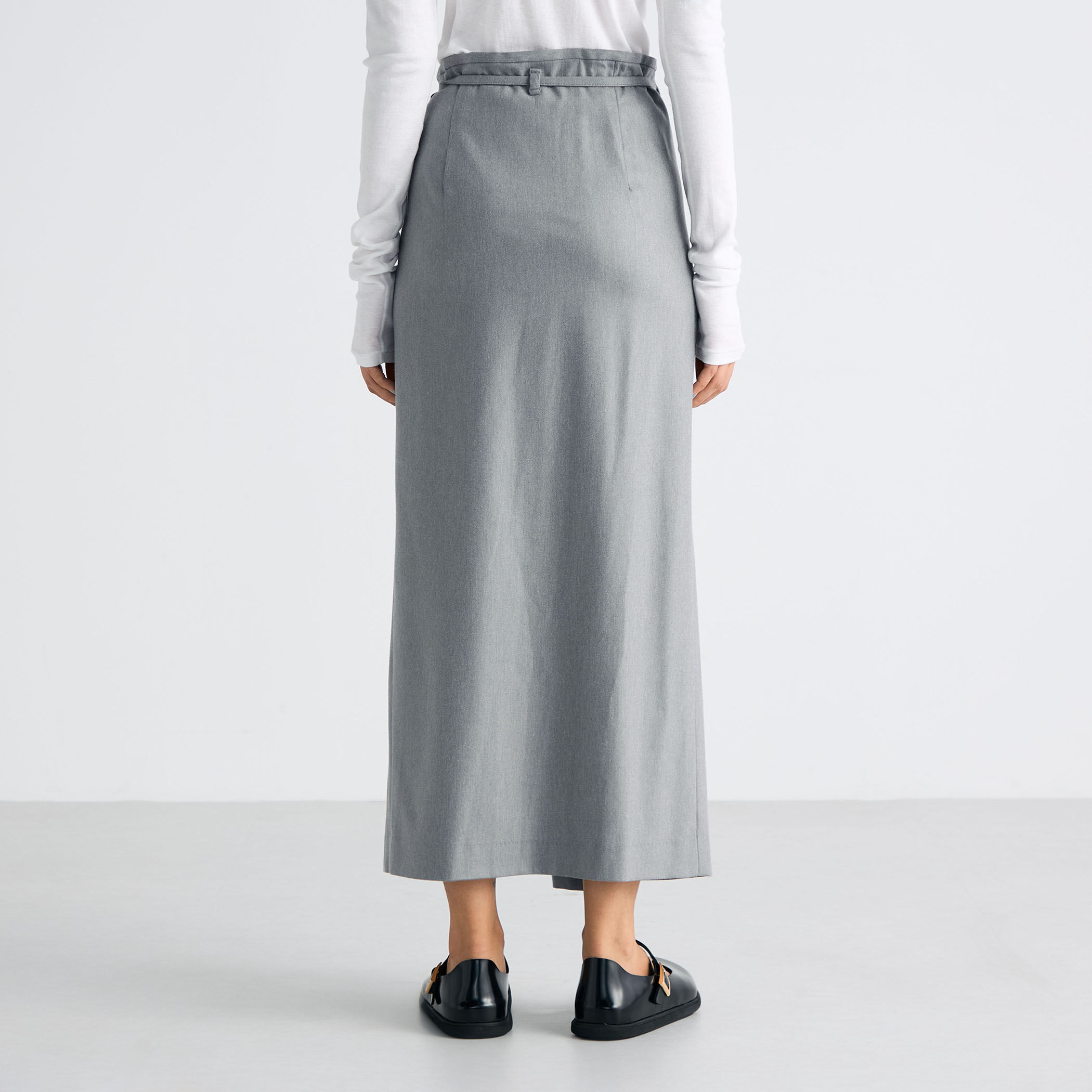 ストレッチフラノ ラップスカート｜トゥモローランド 公式通販