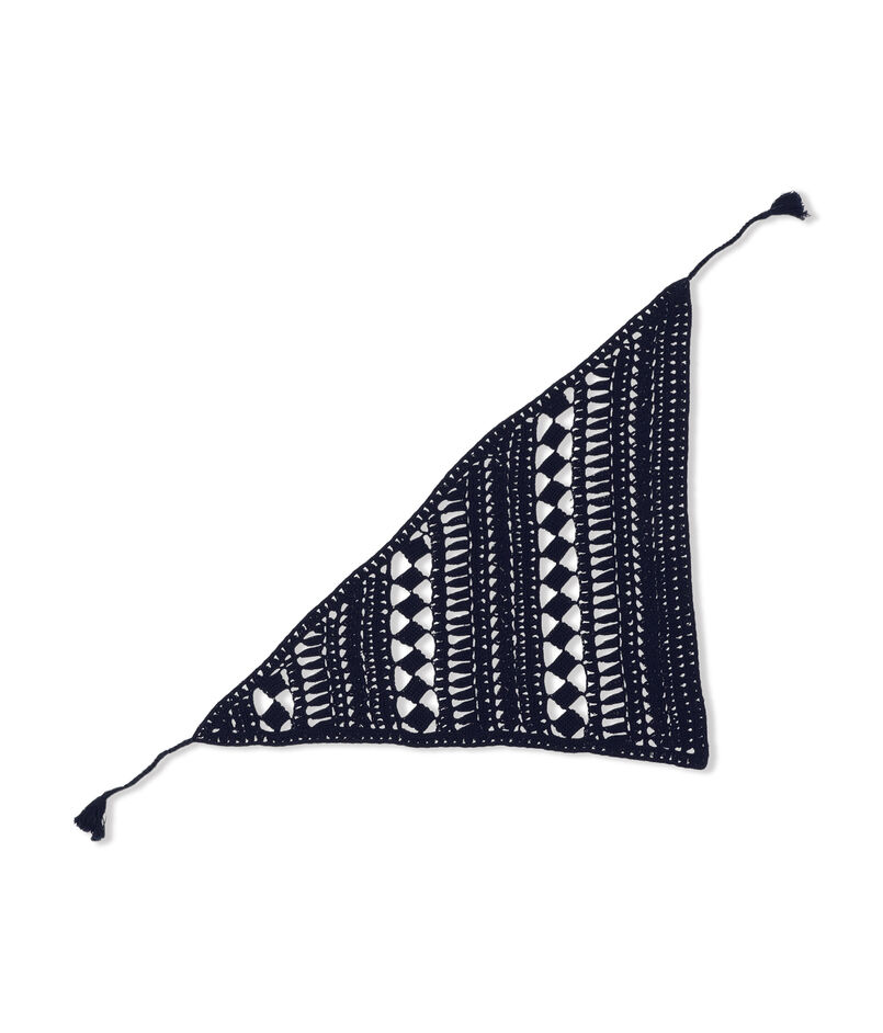 コットンクロシェ トライアングルスカーフ