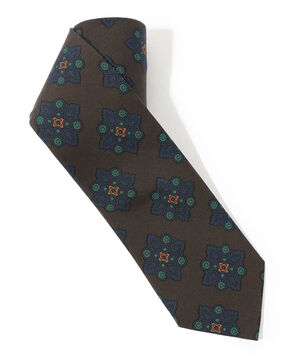 Seaward＆Stearn シルクプリント小紋柄ネクタイ