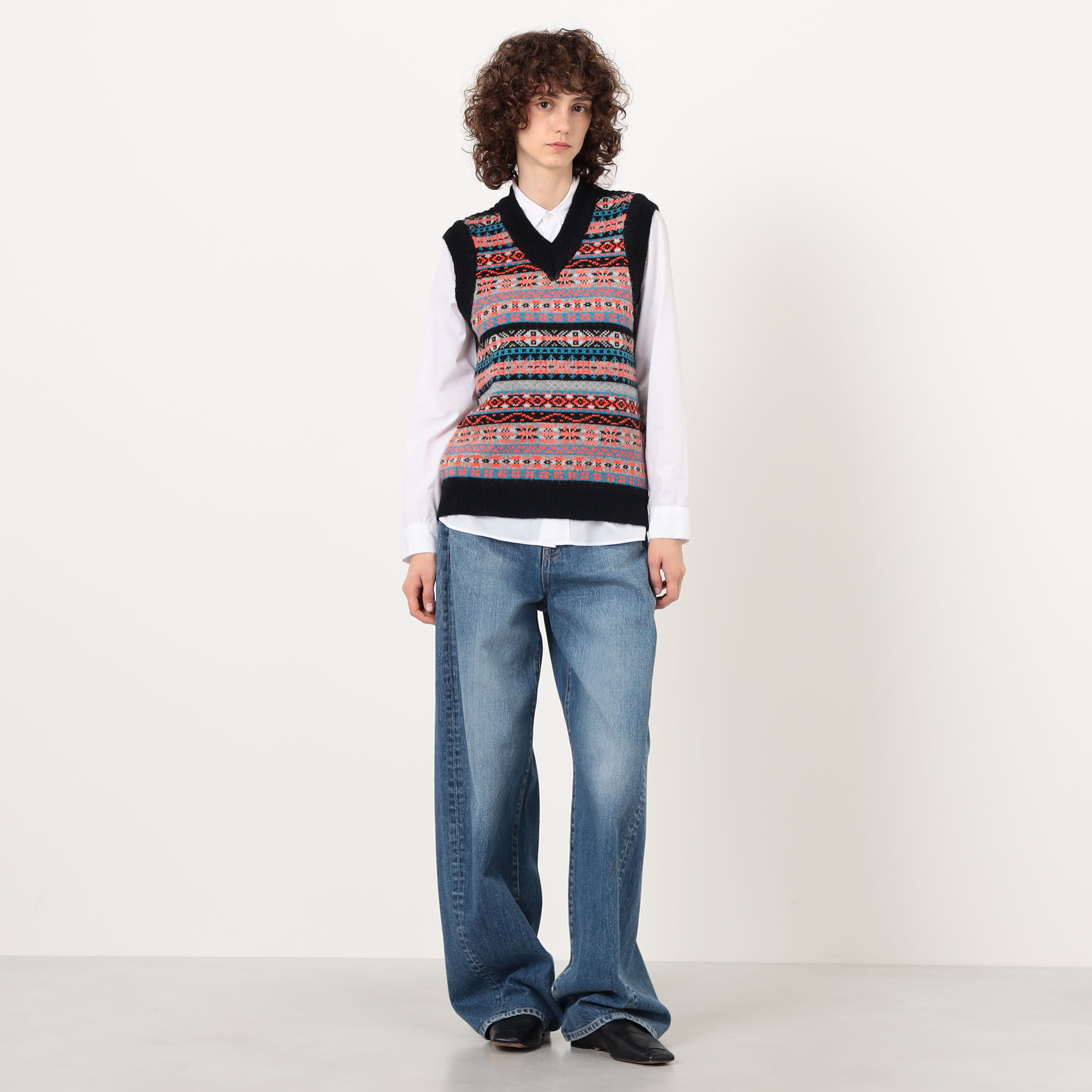 別注】Redeux FAIR ISLE VEST フェアアイル ニットベスト