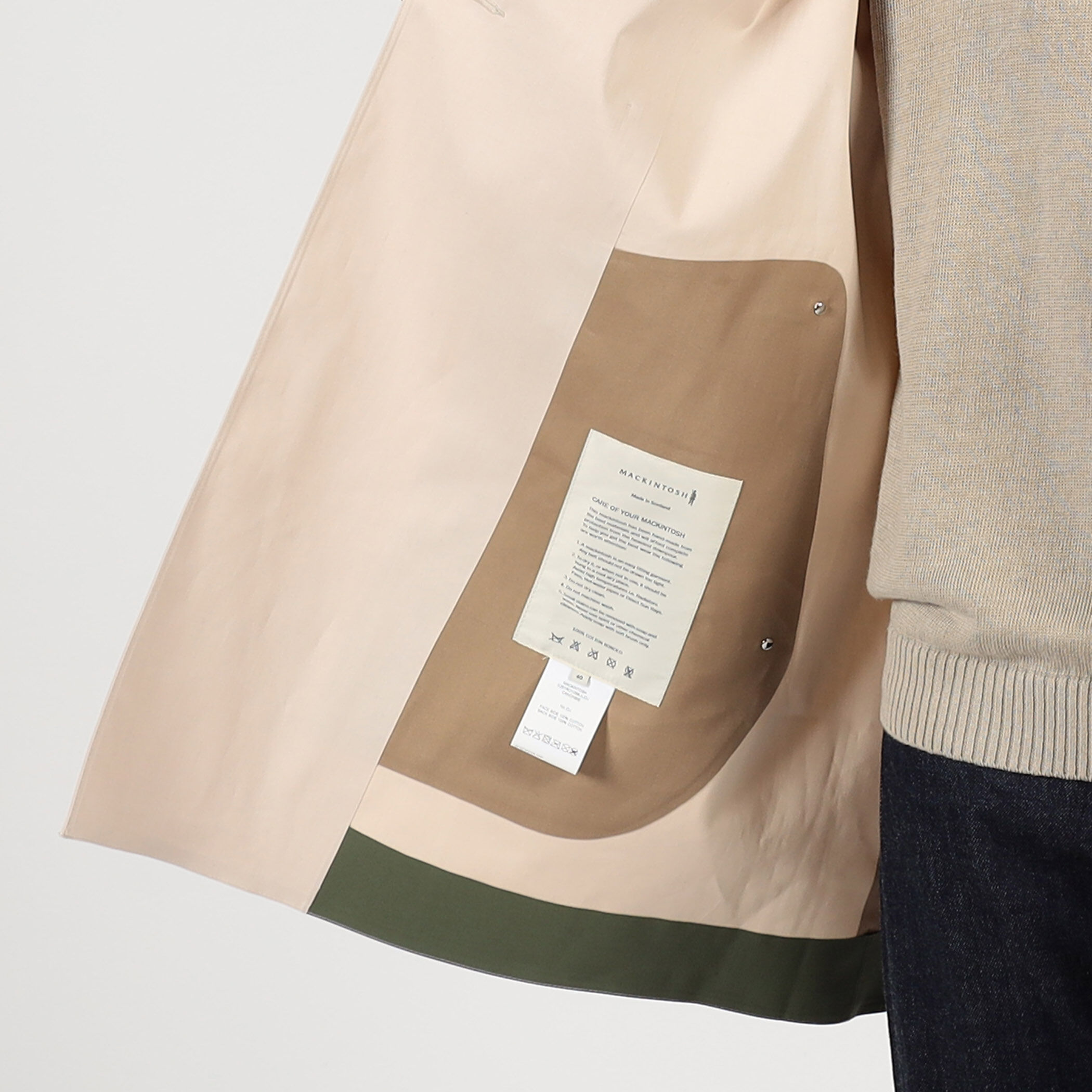 MACKINTOSH CANONBIE ダブルブレステッド ハーフコート