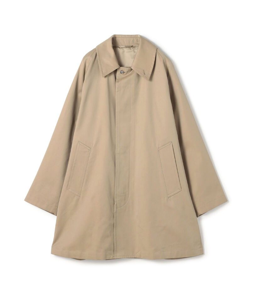 【別注】INVERTERE コットンシルクギャバジン ステンカラーコート
