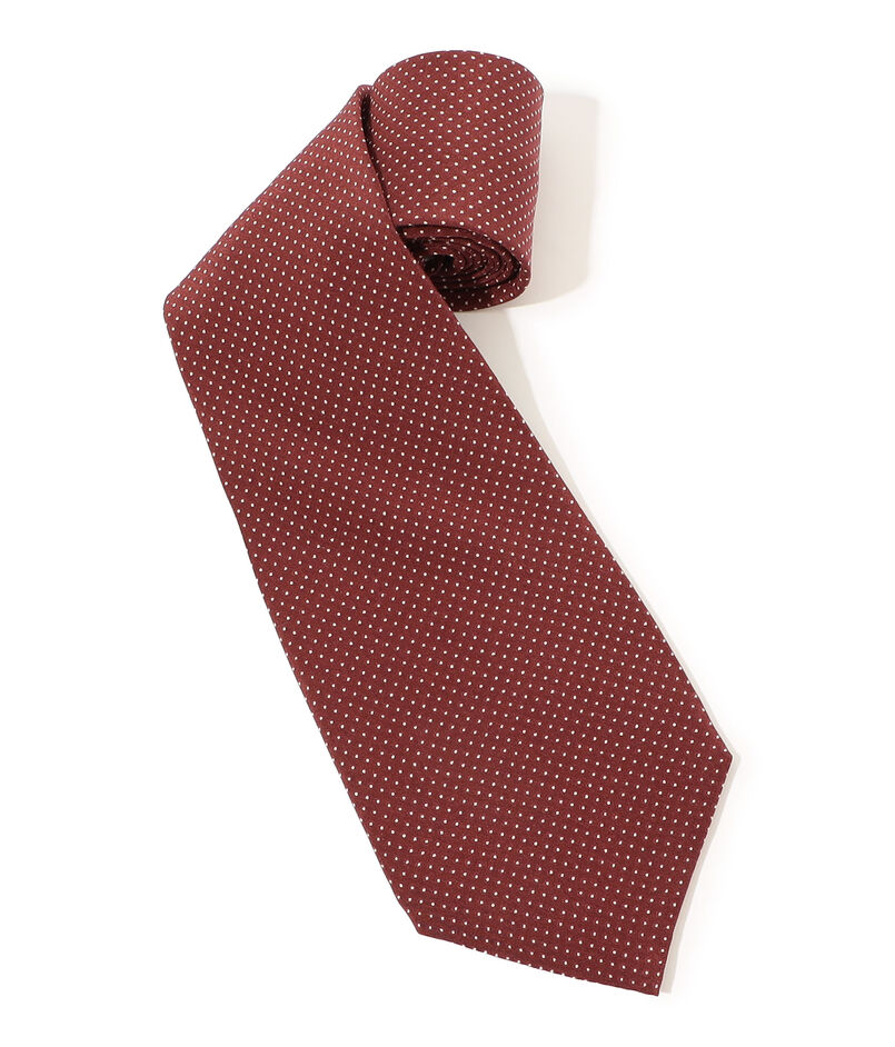 MAISON et VOYAGE シルクプリント1mmドット ワイドタイ