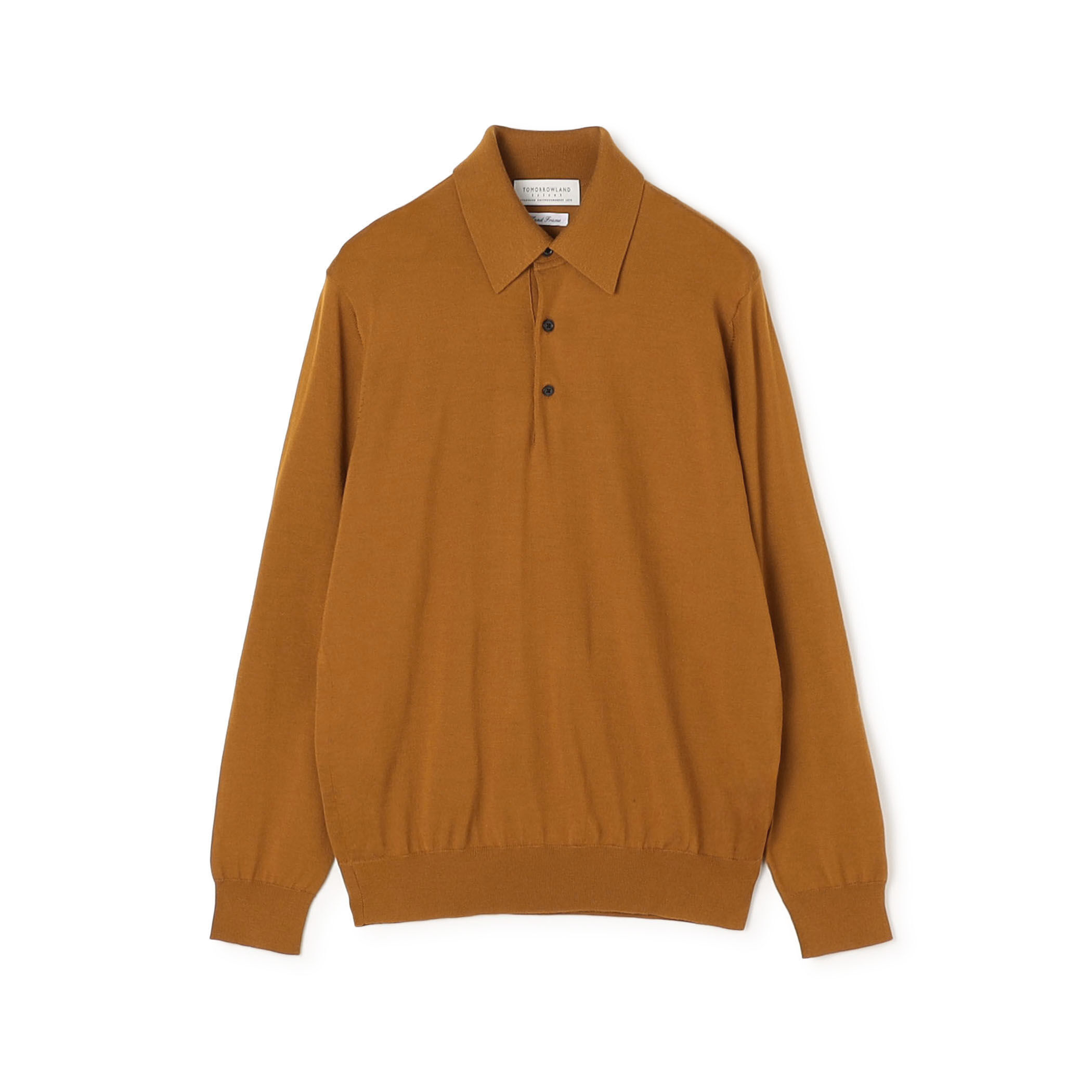 TOMORROWLAND tricot スーパーファインメリノウール ニットポロ S-WOOL