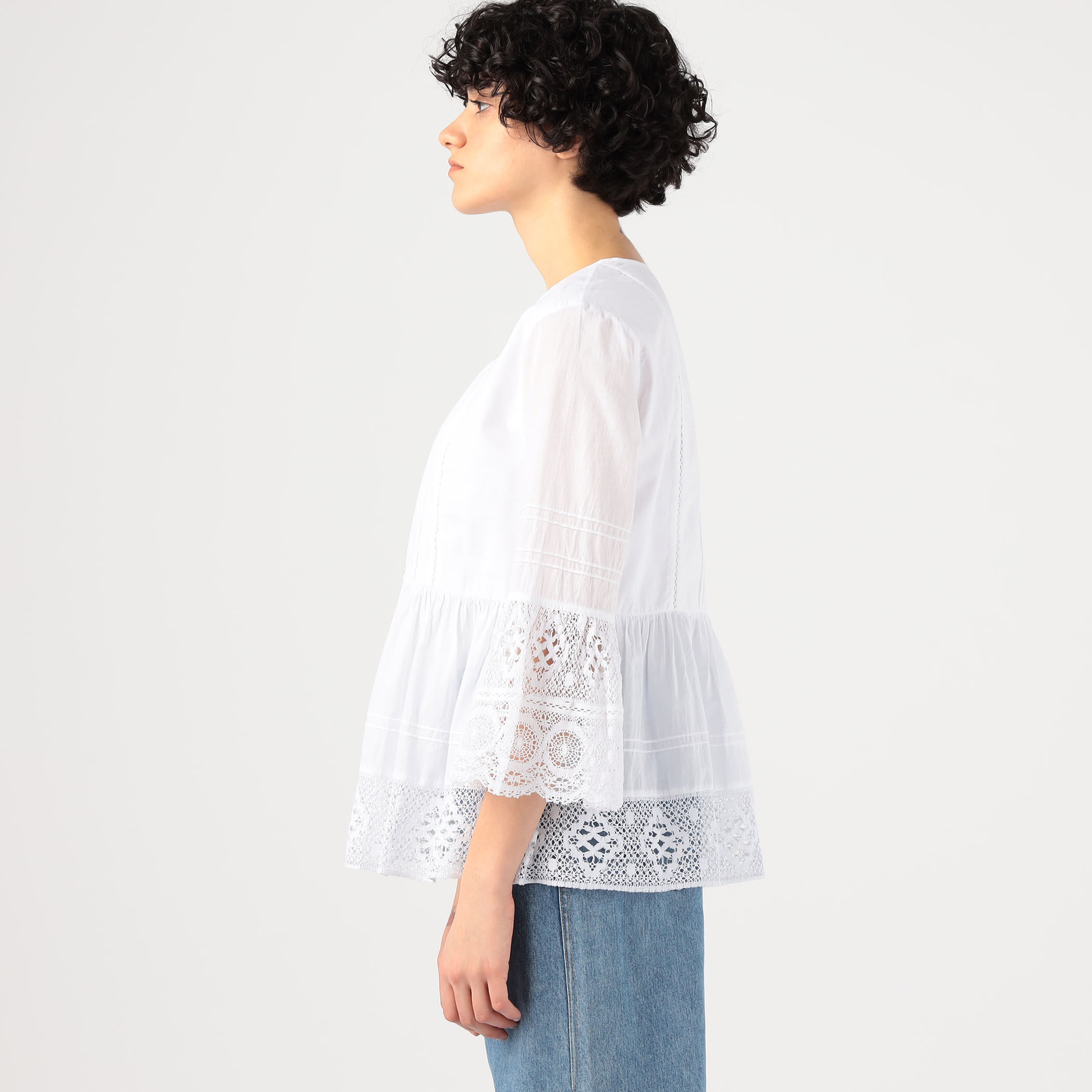 別注】ne Quittez pas BLACK × TOMORROWLAND レースコンビ