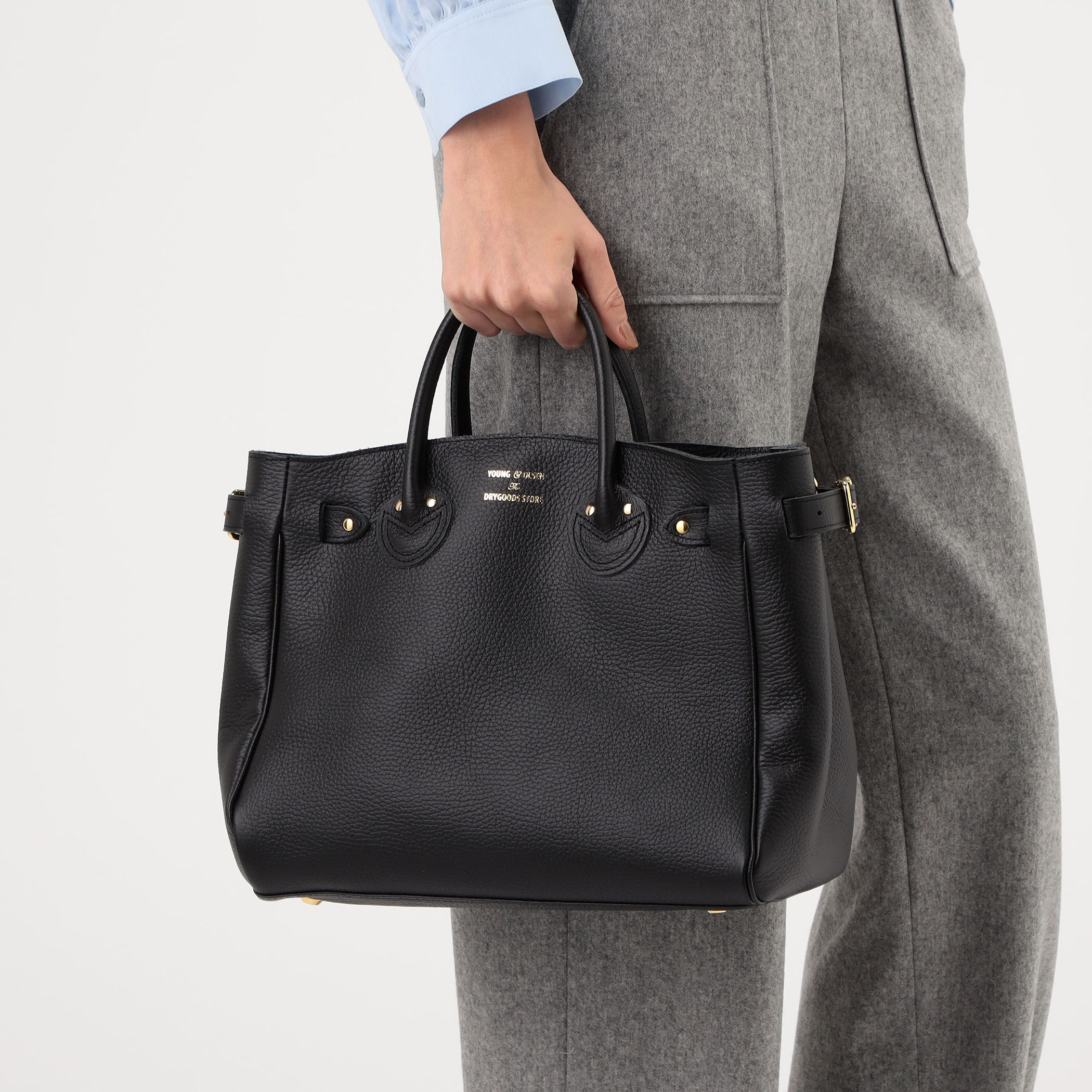 YOUNG&OLSEN EMBOSSED LEATHER BELTED バッグ｜トゥモローランド