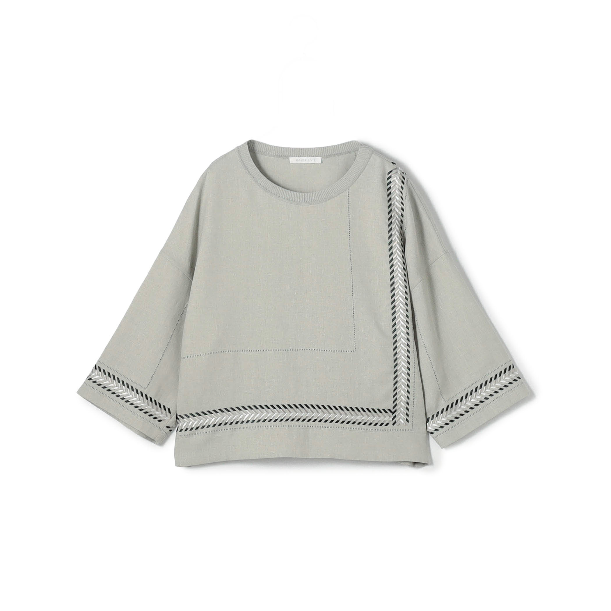 WEB先行予約】フレンチリネン クルーネックブラウス｜トゥモローランド