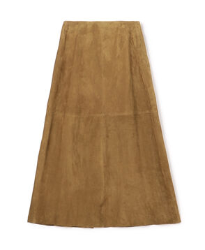 ゴートスウェード Aラインスカート