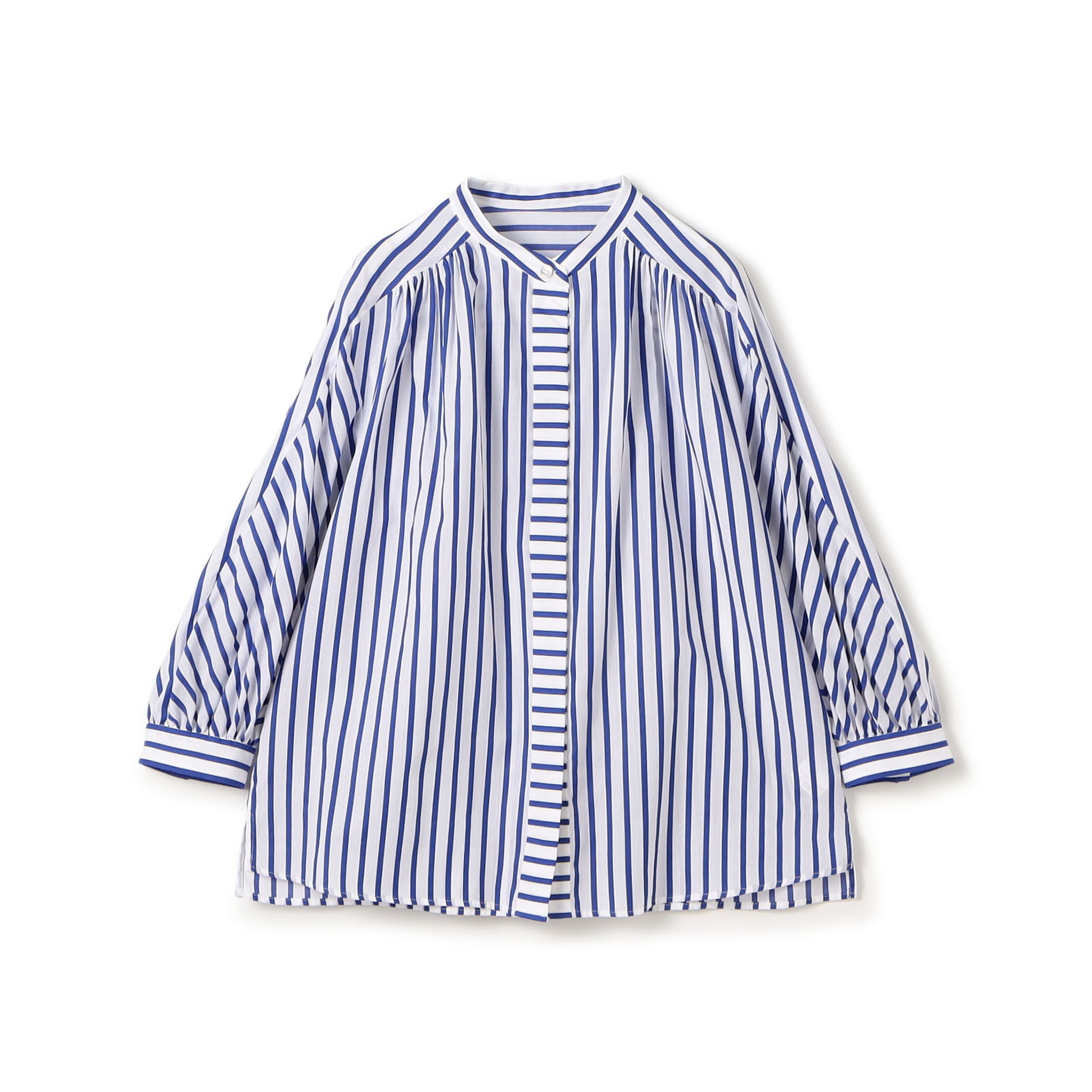 トラックストライプ ギャザーブラウス｜トゥモローランド 公式通販