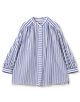 トラックストライプ ギャザーブラウス