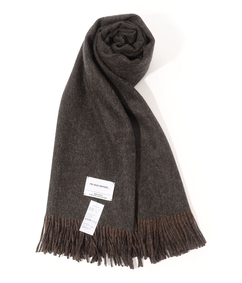 The Inoue Brothers Two-Colour Large Brushed Stole