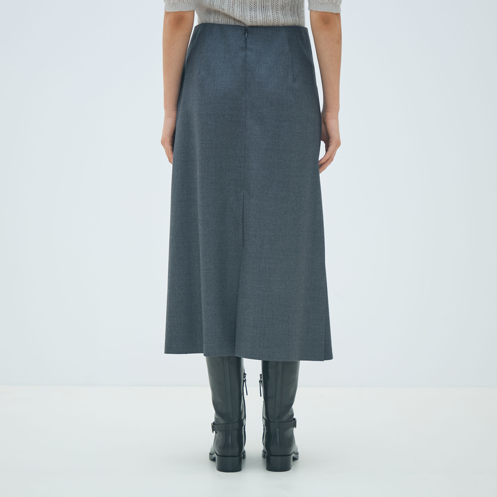 ウールナチュラルストレッチ プリーツスカート｜トゥモローランド 公式通販