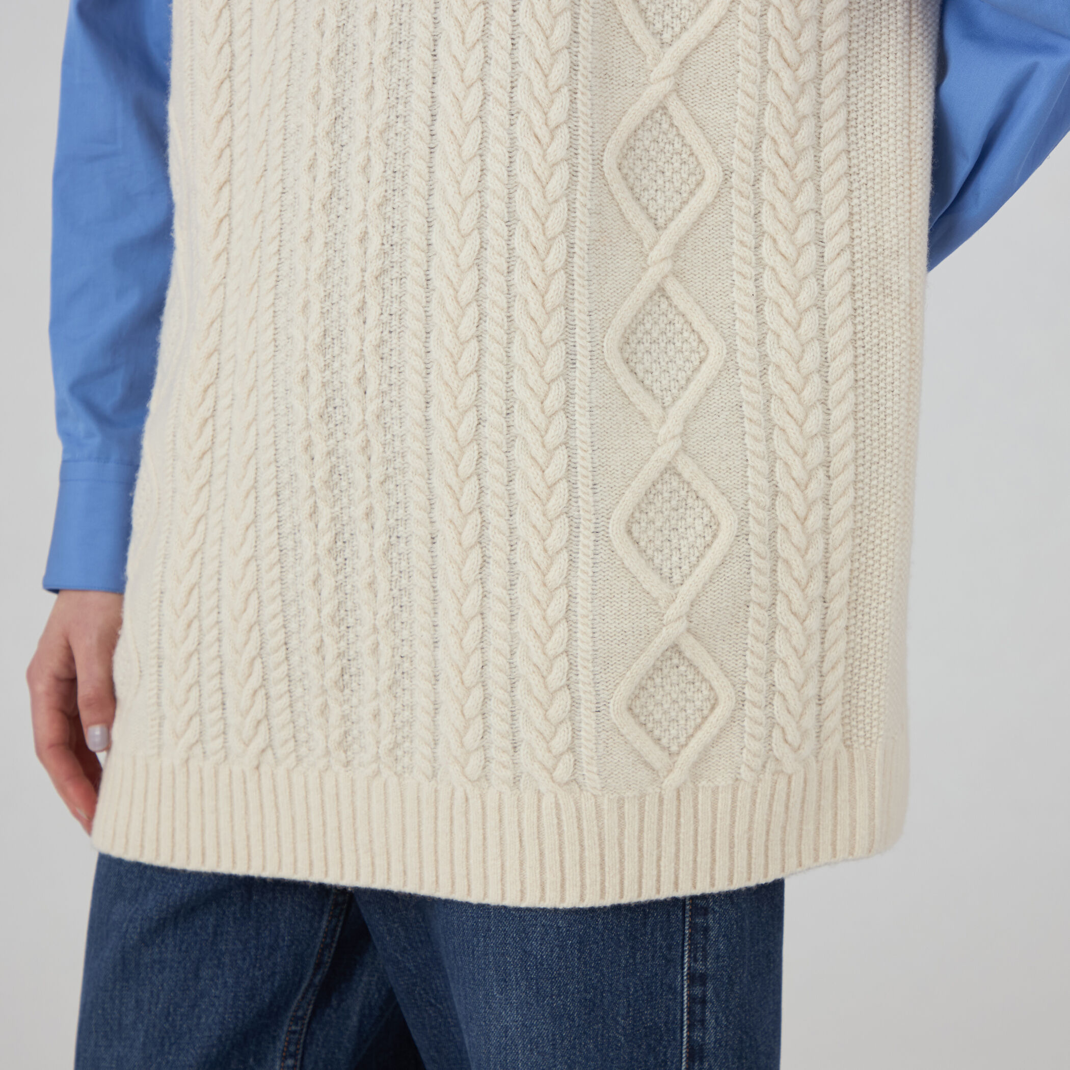 ルレックスケーブル クルーネックベスト｜トゥモローランド 公式通販