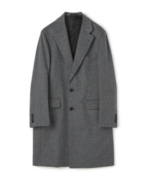 SUPER160’Sウール チェスターフィールドコート
