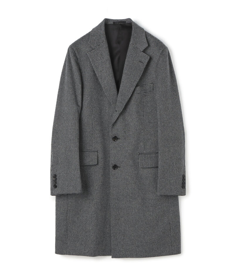 SUPER160’Sウール チェスターフィールドコート