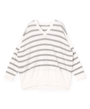 プレーンコットン Vネックプルオーバー