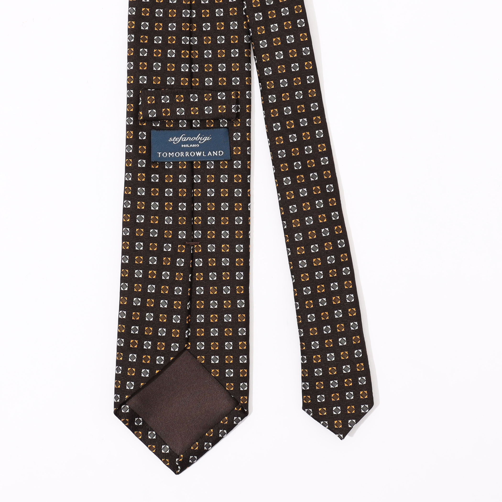 STEFANO BIGI シルクジャガード 小紋柄ネクタイ｜トゥモローランド