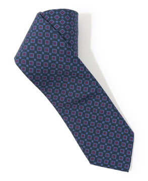 Seaward＆Stearn シルクプリント小紋柄ネクタイ