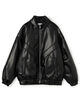HYKE FAUX LEATHER JACKET フェイクレザーブルゾン