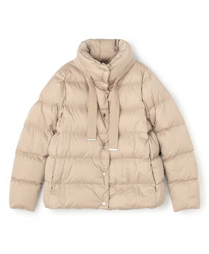 HERNO MAIN ケープ サテン ダウンコート