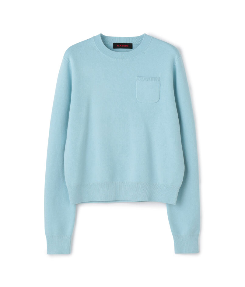 コットンカシミヤ ポケットプルオーバー