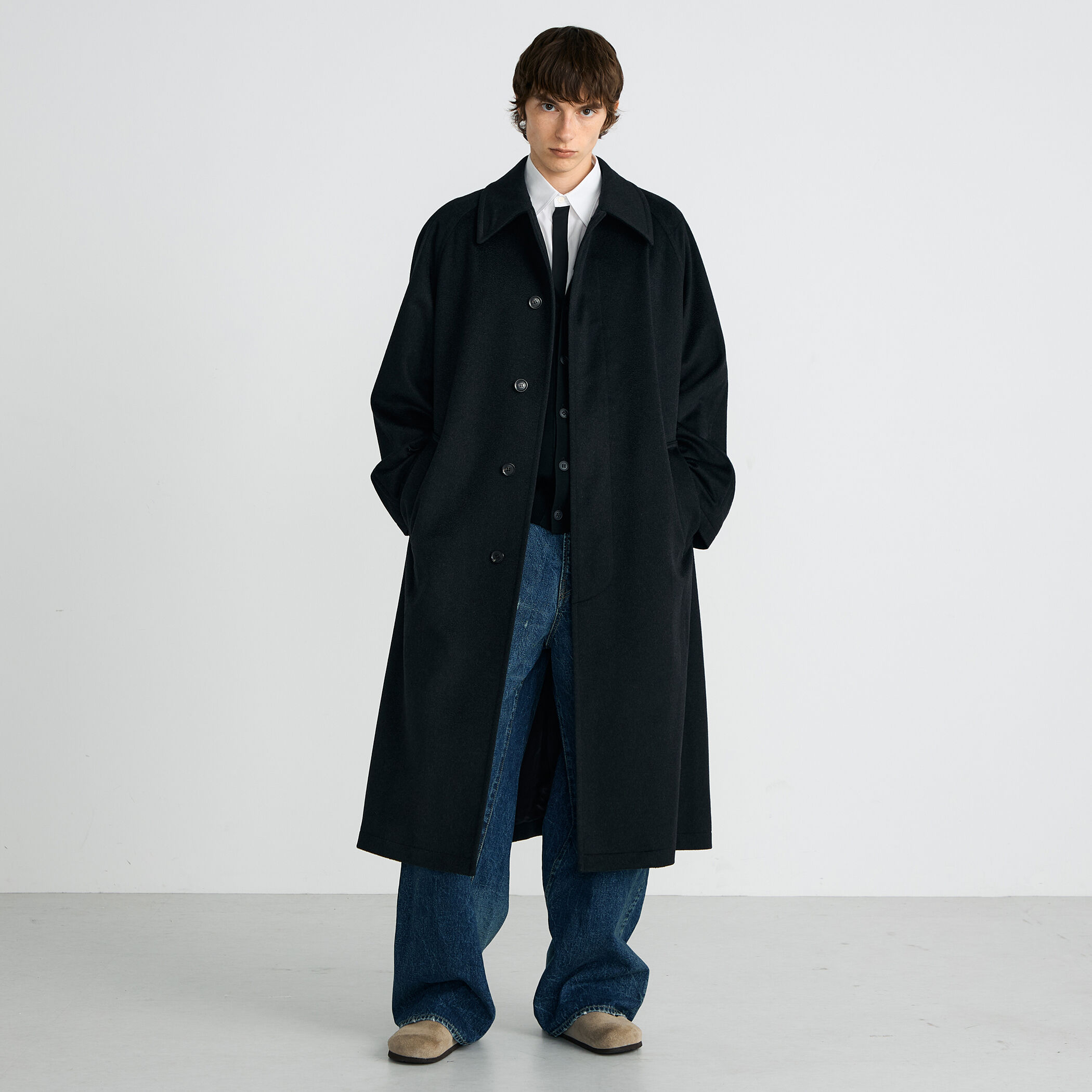 カシミヤ ステンカラーコート｜トゥモローランド 公式通販