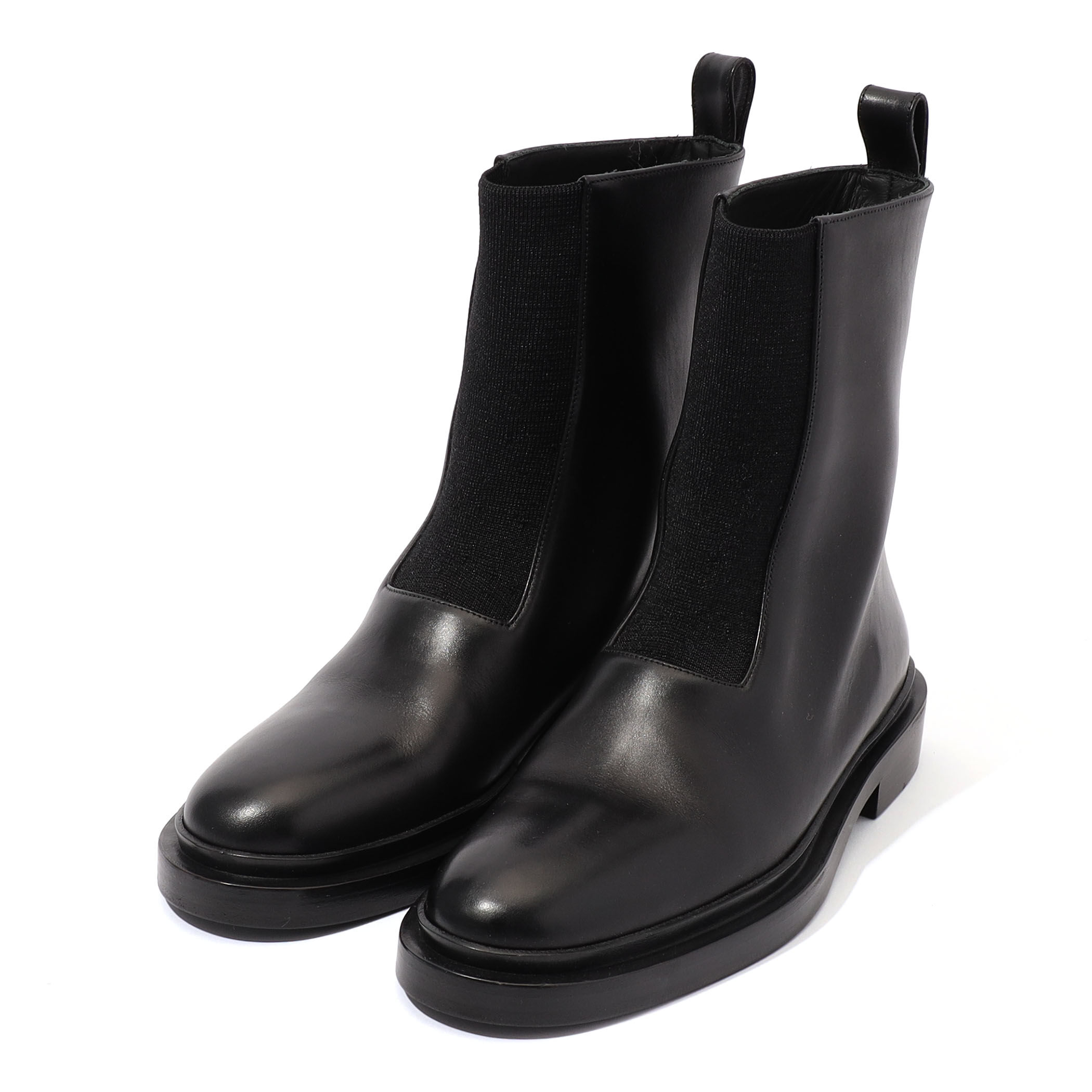 ◆Jil Sander◆レザーアンクルブーツ 35mm Jil Sander レザー アンクルブーツ | ブラック | FARFETCH JP
